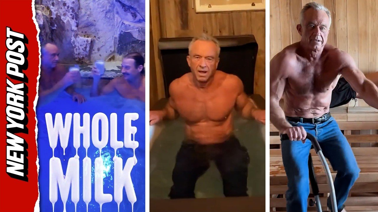Watch Jean-Clad RFK Jr. and Kid Rock Pump Iron and Cold Plunge
