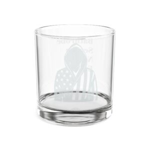 Etched Bathrobe Patriot Whiskey Glass