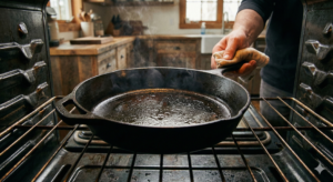 how to season a cast iron skillet