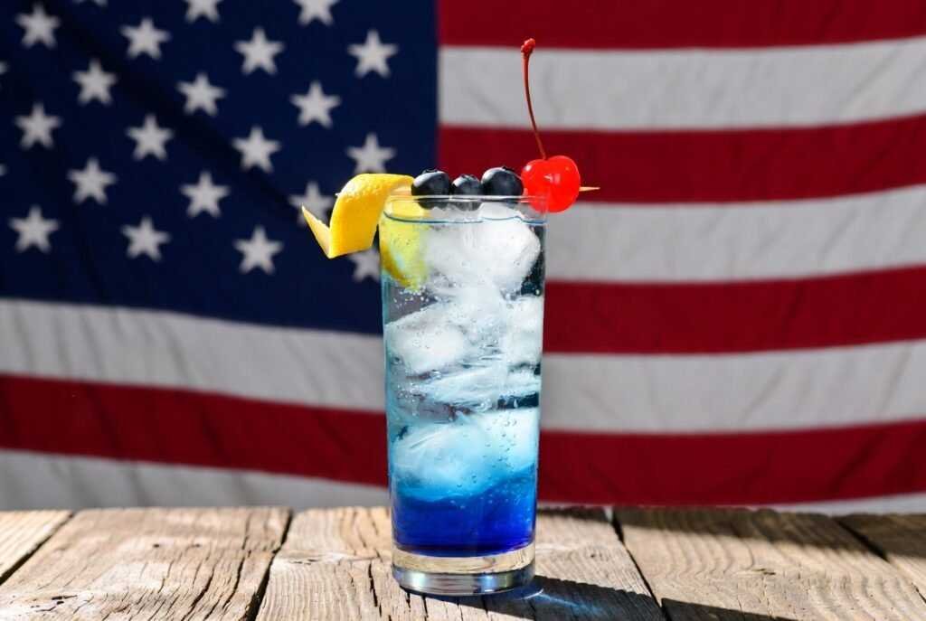patriotic bourbon cocktails for Flag Day