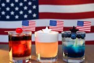 patriotic bourbon cocktails for Flag Day