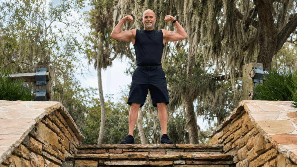 Eric Webber showing strength training results for men over 50