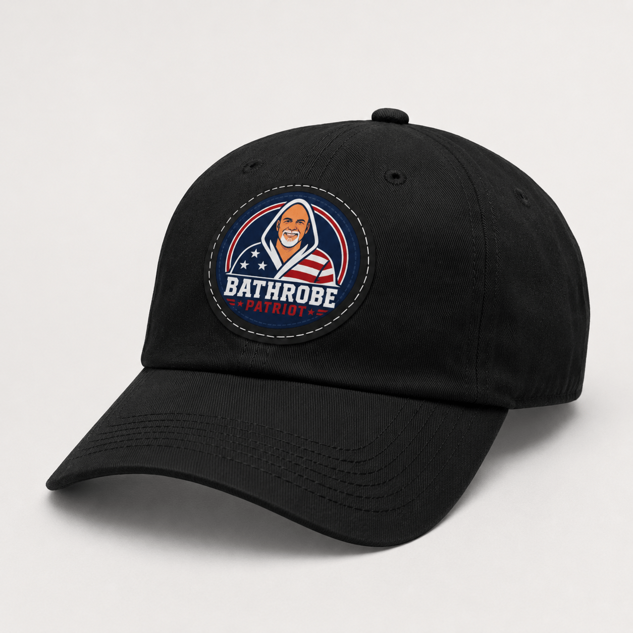 Bathrobe Patriot Leather Patch Hat - Image 6