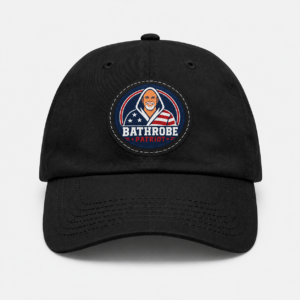 bathrobe patriot patch hat