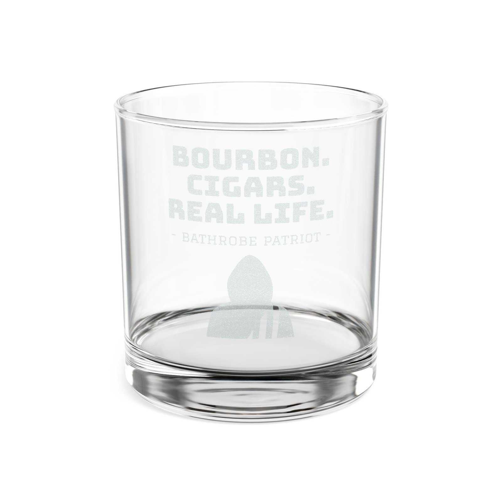Bourbon. Cigars. Real Life. Whiskey Glass - Image 2