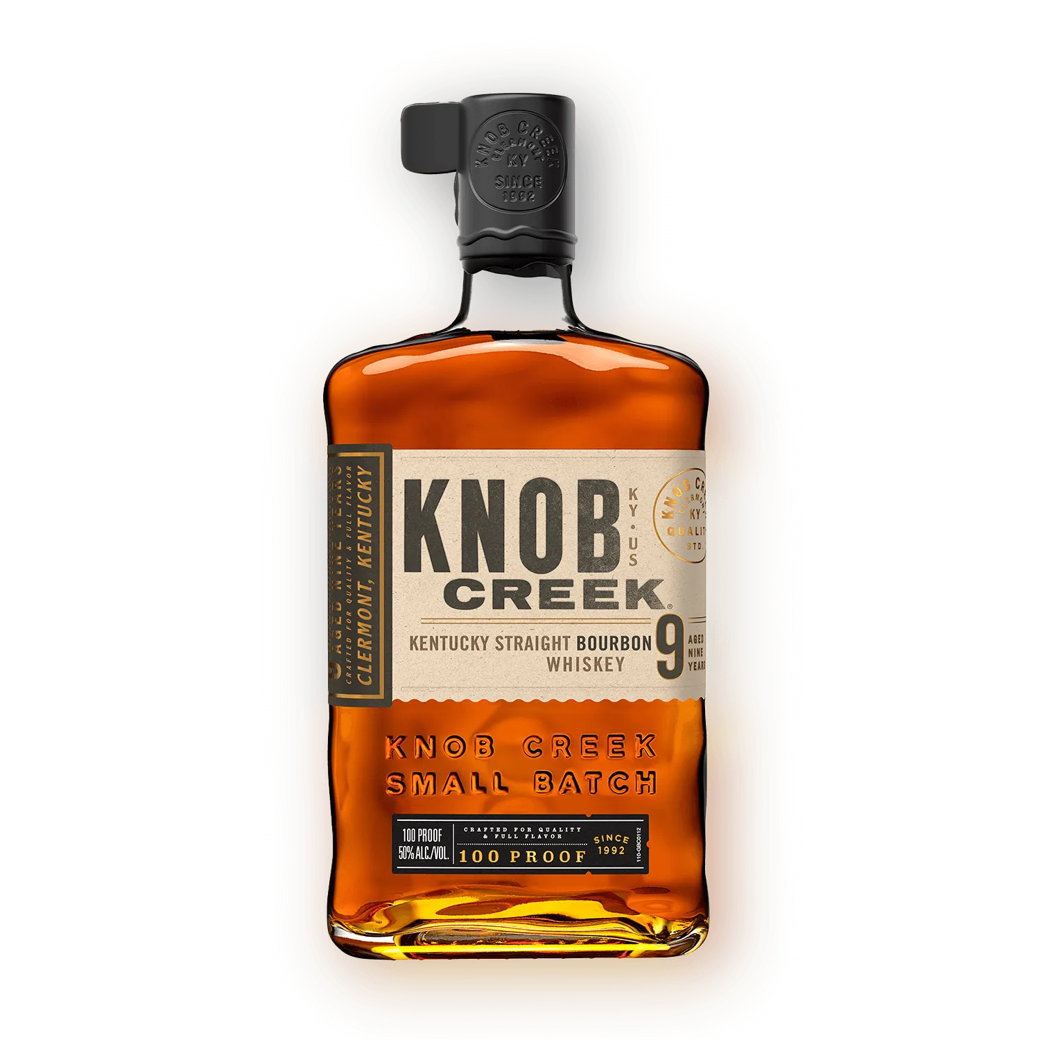 Knob Creek 9 Year bourbon bottle