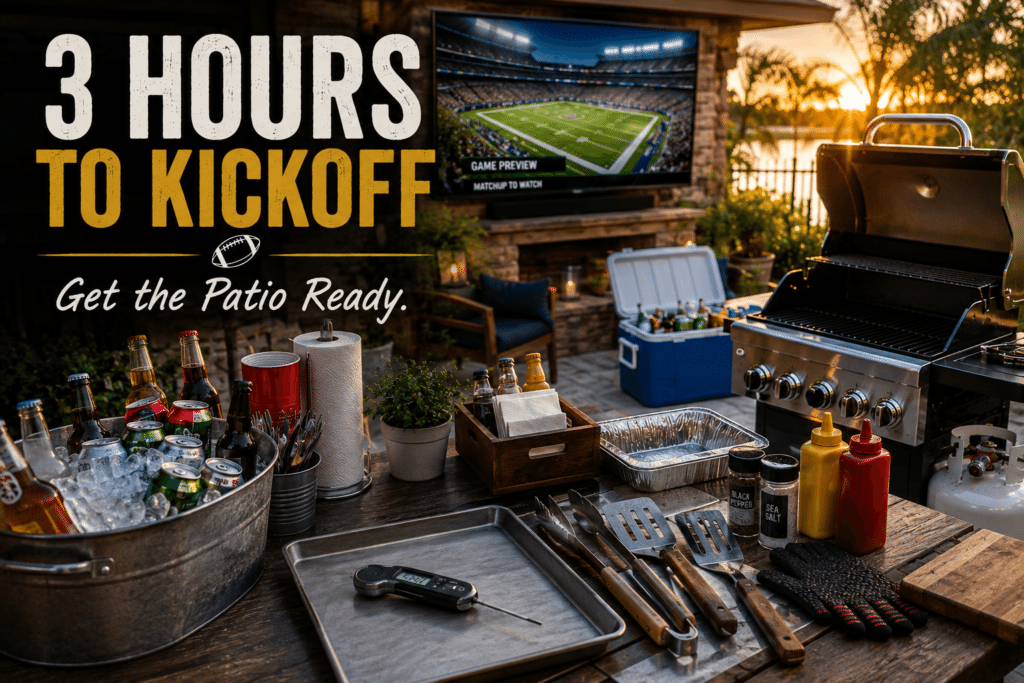 football weekend grilling timeline