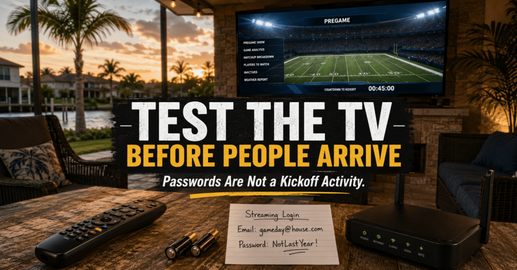 football weekend checklist