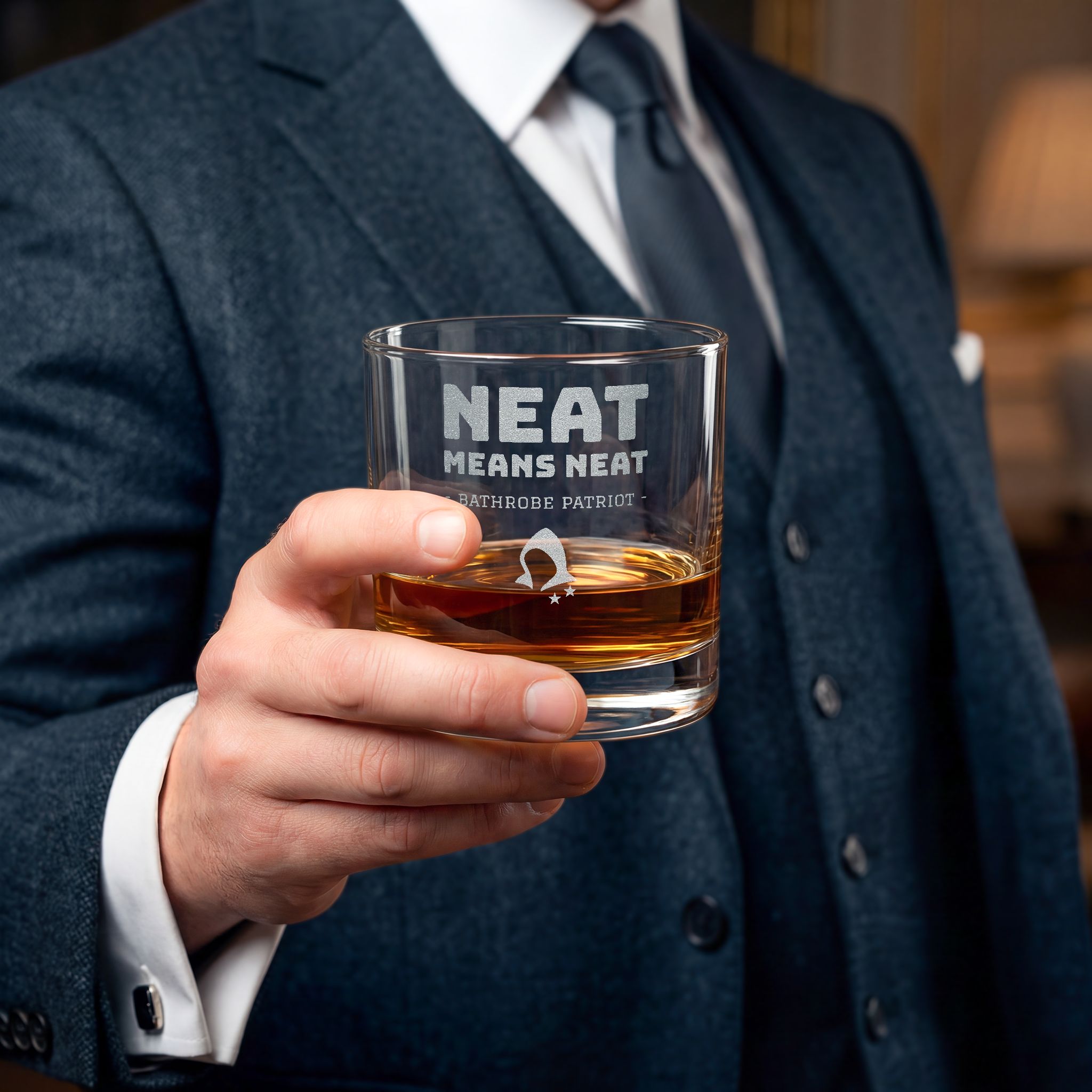 Neat Means Neat Whiskey Glass