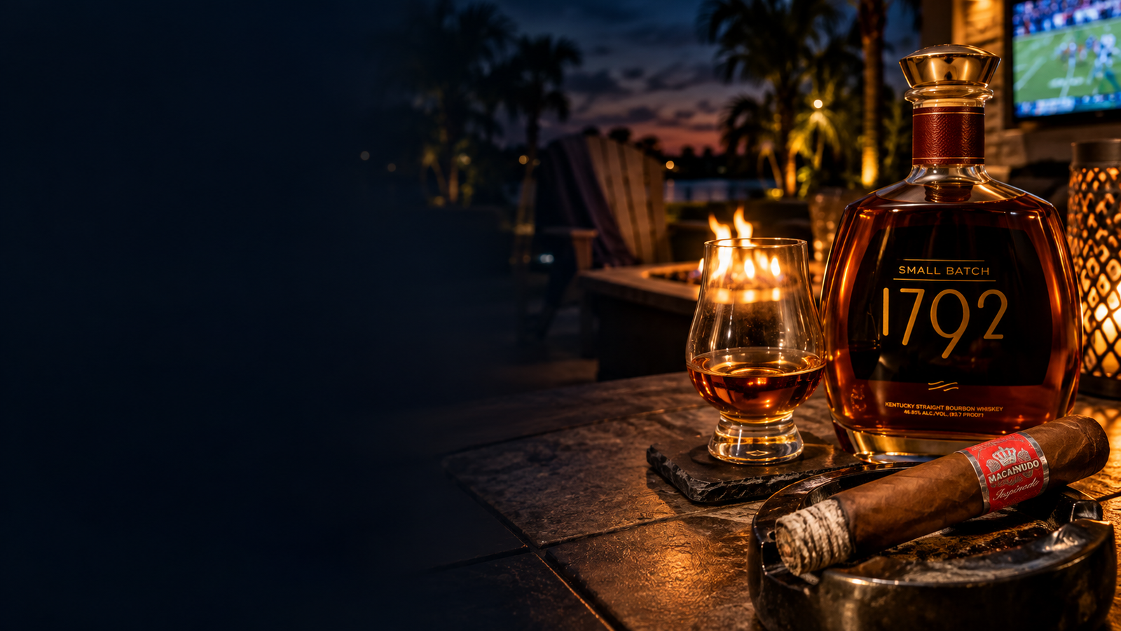 1792 Small Batch bourbon and Macanudo Inspirado Red Gigante Friday Night Pour pairing